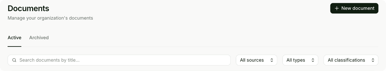 Search documents by title screenshot
