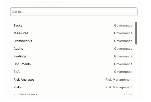 Find any page with Cmd+K screenshot 1