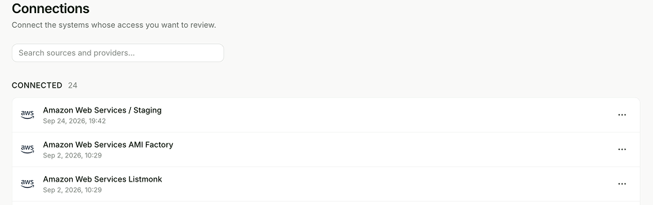 Multiple accounts per connector screenshot