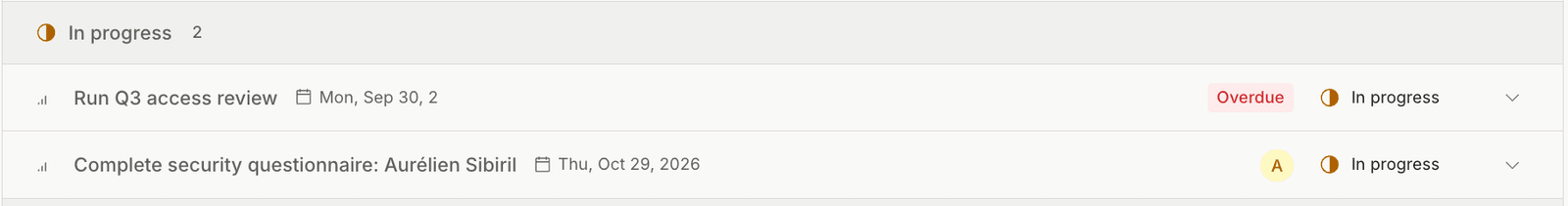 See overdue tasks at a glance screenshot